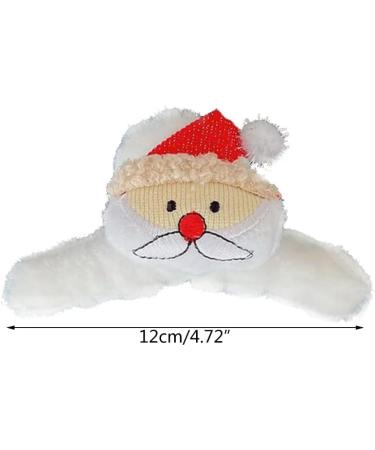 xbiez Plush Hair Claw Clip for Kids Adult Christmas Festival Party Hairclip Girl Hair Barrettes Crab Hair Clip Party Headdress Blue santa claus - Buy Online on GoSupps.com