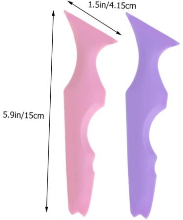 FRCOLOR 8 Pcs Silicone Beauty Ruler Purple Eyeliner Mold Facial Tools Mascara Applicator Multifunction Seal - Buy Online on GoSupps.com