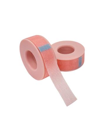 The Lash Co. Silicone Gel Tape for Lash Extensions ONE ROLL (Perfect for Tape Back Method  sensitive  gentle  easy to remove!) (Peach Pink)