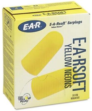 3M E-A-Rsoft Yellow Neon Foam Earplugs - Uncorded Regular Size 200 per Box | Comfortable & Soft | Fast International Shipping - Buy Online on GoSupps.com