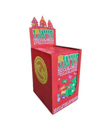 Vandeca Chocolate Tony's Chocolonely Christmas Big Tiny Calendar 225gr Assorted | 12 pieces