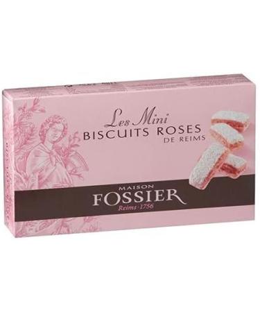 BISCUITS FOSSIER - Mini Pink Biscuits From Reims 110G - Pack Of 4 - Sold Per Pack - Buy Online on GoSupps.com
