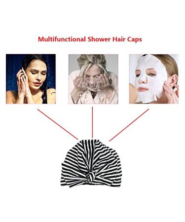 Buy Reusable Waterproof Shower Cap with Bowknot - Adjustable & Stylish for Women & Girls | International Shipping - Buy Online on GoSupps.com