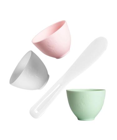 LIFKOME Set de Bols Silicone pour Masque Facial Kit DIY avec Spatule Robuste pour M lange Boue Soins Visage Usage Salon et Maison Assorties