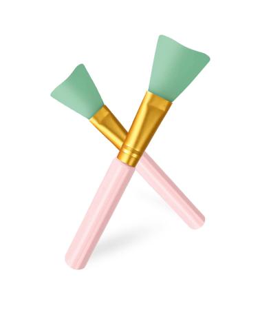 Face Mask Brush Set - 2 Silicone Makeup Applicators for Charcoal Mud and Clay Masks | Perfect for Skincare & Beauty - Buy Online on GoSupps.com