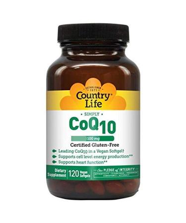 Country Life CoQ10 100 mg 120 Vegan Softgels - Buy Online on GoSupps.com