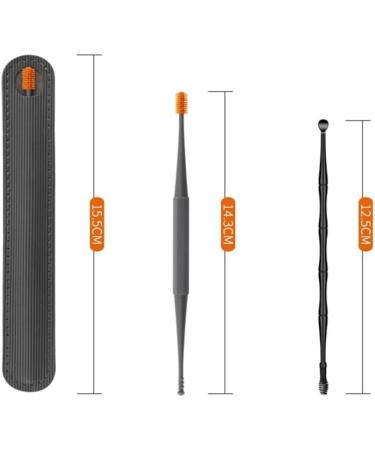 Portable Ear Cleaner Stainless Steel Ear Spoon Set Stainless Steel Ear Wax Remover Reusable Stainless Steel Ear Wax Remover Set Ear Wax Easily Removed Ideal for Personal and Home Use Gy - Buy Online on GoSupps.com