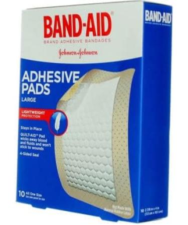 BAND-AID TRU-STAY Large Adhesive Bandages - 10 Count, 3 Count - Pack of 1 - Buy Online on GoSupps.com