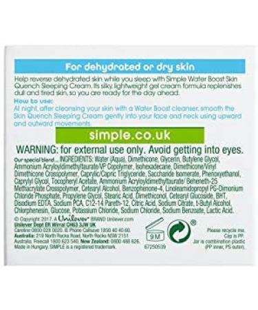  simple Simple Moisturizing Cream with plant-based and essential minerals - 50 ml - Buy Online on GoSupps.com