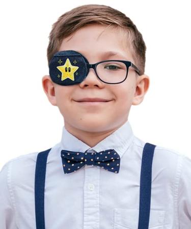 Eye Patch- Star Eyeglass Eye Patch for Children by Patch Pals (Right Eye Coverage)