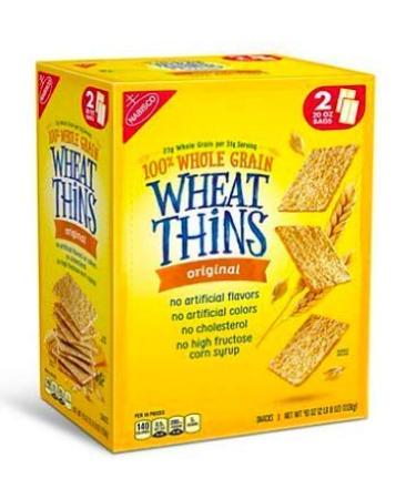 Nabisco Wheat Thins Original Crackers (20 oz. bags, 2 ct.) - pack 3 .3 pack - 1.25 Pound (Pack of 2)