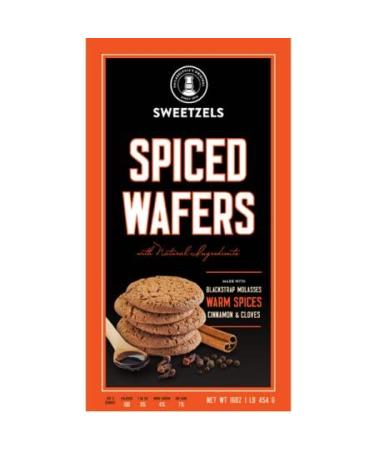 Spiced Wafers | Philadelphia Original Famous Ginger Snaps - Sweetzels | With All Natural Spices & Blackstrap Molasses | Pack of 2 Boxes 16 Oz Each (Spiced Wafers)