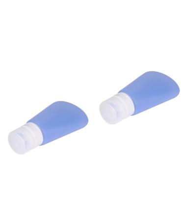 FOMIYES 2pcs Shampoo Leakproof Containers Refillable Travel Bottle Silicone Press Bottle Travel Kit Storage Bluex2pcs Size 1x2pcs