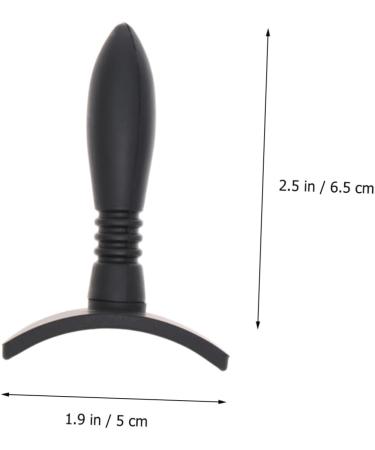 Mipcase 3 pcs Silica Black Practical Eyeshadow Handle Portable Silicone Light Tool Gel Eye 6.5*5cmx3pcs As Shownx3pcs - Buy Online on GoSupps.com