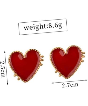 Adorainbow 1 Pair Heart Studs Ladies Miss Earring - Buy Online on GoSupps.com