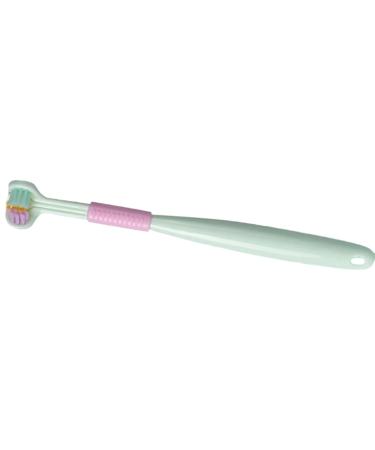 3-page toothbrush for children toddler toothbrush softly gently cleans tooth the toothbrush to completely cover travel toothbrush with soft bristles green