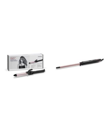 Babyliss C325E curling iron M Pro 180 25mm & 10mm curling wall curling iron with quartz ceramic coating for tight afro curls pink black C449E 25mm bundle with 10mm curling wall curling iron