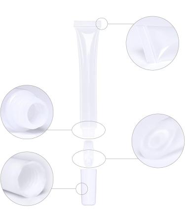 50pcs Empty Long Slim 15ml Squeeze Lip Gloss Tubes with Syringes - Blue Lid | Perfect for DIY Cosmetics & Travel - Buy Online on GoSupps.com