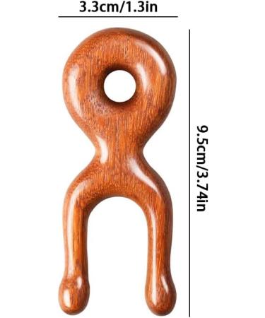 Sandalwood Nose Gua Sha Massage Tool | Antistatic Acupoint Face & Hand Massage Device for Nose Lifting - Buy Online on GoSupps.com