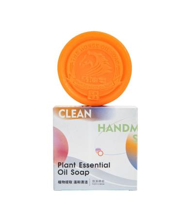 Horse Oil Handmade Soap For Face & Body Moisturizing Deep Cleansing Gentle Cleansing Bath Skin Tender 2 In 1 Soap Hand Gift All-Natural & Eco-Friendly(120G) (Horse oil soap .)