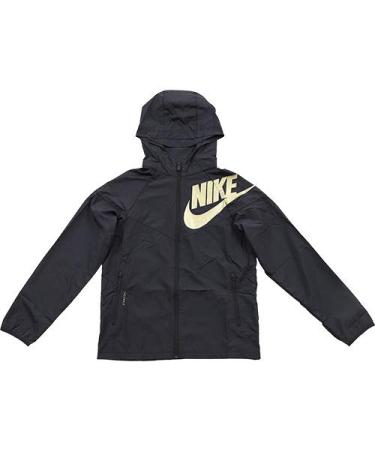 Nike Sportswear Windrunner Big Kids' (Boys') Jacket Small Black/Gold