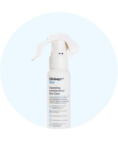 Clinisept+ Skin 200ml with Spray | Cleanser + Anti-Microbial | Procedure Aftercare | 100ml x 2 | Travel Size Value Double Pack - Buy Online on GoSupps.com