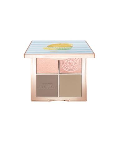 FreshO2 x Pony | Lemon tart multi-use Palette | 2 shades of highlight and 2 shades of contour| Delicate pearl like shimmer super smooth | Made In Taiwan | Vegan Cruelty Free