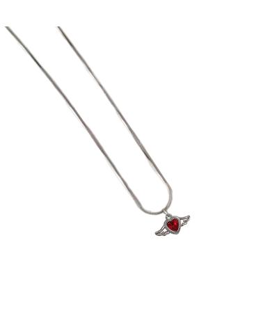 Oralgo's trendy collarbone chain for women and girls love cross-necklace handmade heart choker adjustable collarbone chain jewelry 4