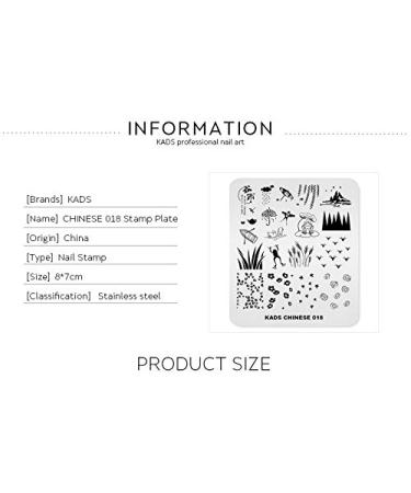 KADS Nail Art Stamping Plate CN018 - Spring Dragon Frog Duck Designs for Creative Nail Decoration - Buy Online on GoSupps.com