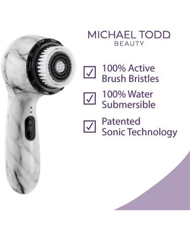 Michael Todd Beauty Soniclear Petite Sonic Skin Cleansing System - White Marble 5 Piece Kit - Buy Online on GoSupps.com