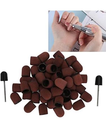 120 Grit Nail Art Sanding Caps Grit File Sand Piece Set Manicure Polishing Grinding Bands Nail Drill Bits Set With Shaft For Nail Drill Bits For Acrylic Nails - Buy Online on GoSupps.com
