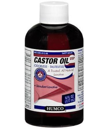 Humco Castor Oil for Constipation - 6 oz Pack of 5