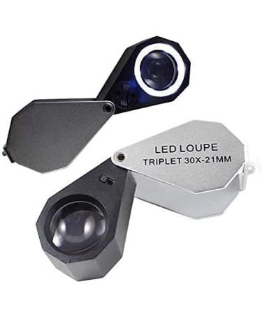 Lightweight Magnifying Glass 21Mm Lens Foldable 30X High-Definition Magnifying Glass Magnifying Glass Can Be Used for Repaiidentification Tools Lofty Ambition - Buy Online on GoSupps.com