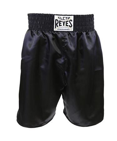 Cleto Reyes Satin Classic Boxing Trunks - Large (40") - Black
