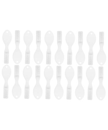 Minkissy 20 pieces toothbrush mini toothbrush toothbrush prison camping toothbrush extra clean toothbrush hiking toothbrush portable toothbrush plastic accessories white