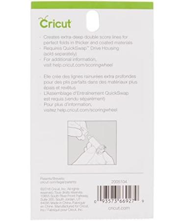 Cricut Double Scoring Wheel Replacement Tip, Extra-Deep Score Lines on  Thicker Materials, Up To 10X More Pressure, For Personalized Crafts,  Compatible with Cricut Maker Cutting Machine, Silver Blade