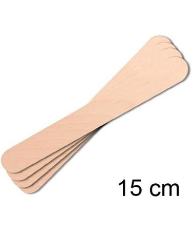Mr. Wax Wooden Wax Spatula - 15 cm 100 Pieces for Smooth Wax Application - Ideal for Professional & Home Use - Buy Online on GoSupps.com