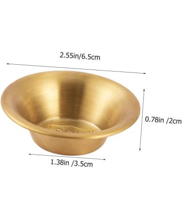 ABOOFAN 15 Pcs Western Restaurant Steak Sauce Dressing Cup Steak Seasonings Mini Containers Small Food Containers Seasoning Dishes Container for Food Stainless Steel Measuring Cup Dip 6.5X3.5X2CMx5pcs Goldenx5pcs - Buy Online on GoSupps.com