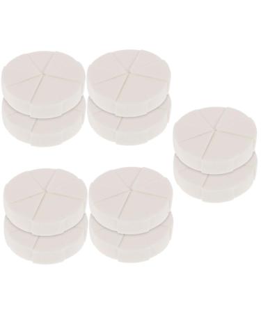 POPETPOP 10 Sets Triangular Sponge Puff Mini Makeup Sponge Triangle Powder Puff Makeup Wedge Sponges Triangle Cosmetic Sponge Emulsion Dry Puff Wedge Shape Girl White