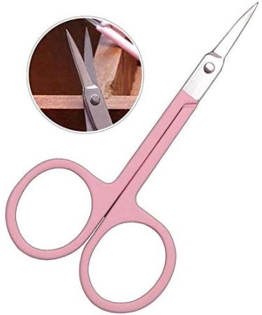 Kitchen Scissors Professional Scissor Manicure for Nails Eyebrow Nose Eyelash Cuticle Scissors Curved (Blue Green Pink) - Buy Online on GoSupps.com