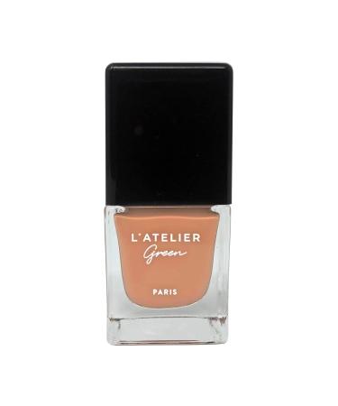 L Atelier Green Paris - Breathable 85% Plant-Based Halal & Vegan Nail Polish. Infused with Organic Oils Made in France - 10.5ml (Naked Ambition)