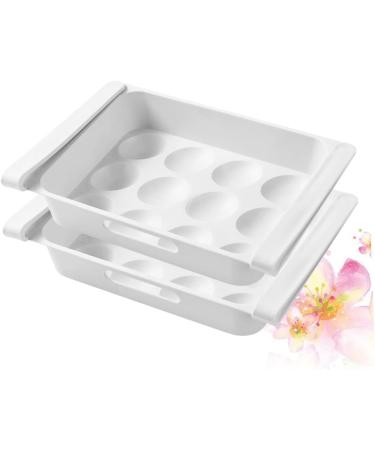 Hemoton 4 Pcs Refrigerator Storage Box Bike Pedal Extender White Fridge Fruit Storage Holder Crisper Drawer - Buy Online on GoSupps.com