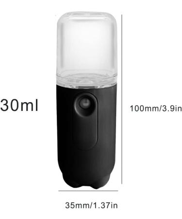lmoikesz Face Mist Sprayer Humidifier 30ml Steamer Home Travel Use 5V Atomizer Moisturizing Nebulizer Skin Care Tool Beauty Supplies black - Buy Online on GoSupps.com