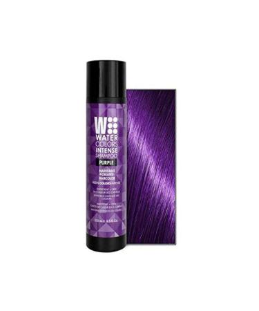 Watercolors Intense Color Depositing Sulfate Free Shampoo  Maintains & Enhances Hair Color (INTENSE PURPLE 8.5 Fl Oz)