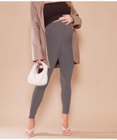 Shadow Dance UK Maternity Over Bump Leggings | Pregnancy Support Belly Tights | 20 Light Grey - Buy Online on GoSupps.com