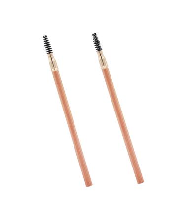 TOVINANNA 2pcs Double Ended Eyebrow Pencil with Brush Eyebrow Tools Eyeliner Eyebrow Powder Lasting Wood