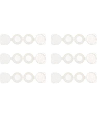 BEMVP Simple Contact Lens Case - 6PC Travel Container for Lenses | Sweet Glasses Box Accessories - Transparent - Buy Online on GoSupps.com