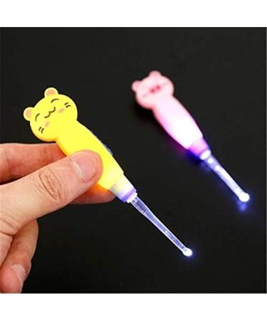 Pink Cat Cartoon Baby Ear Cleaner - LED Earpick & Replacement Head for Kids | Safe Earwax Removal Tool - Buy Online on GoSupps.com