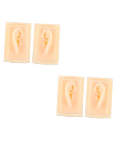 NOLITOY Teaching Ear Model 2 Pairs Ear Model Auricular Point Clean Hearing-aid Display Props
