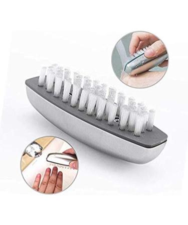 Kuou Stainless Steel Nail Brush Set - 2 Hard Bristle Hand Wash Brushes for Cleaning Nails and Toes - Buy Online on GoSupps.com